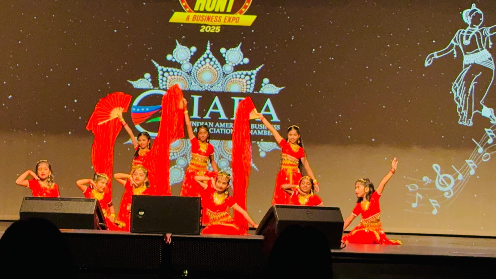 Anjana Dance School students performing on stage
